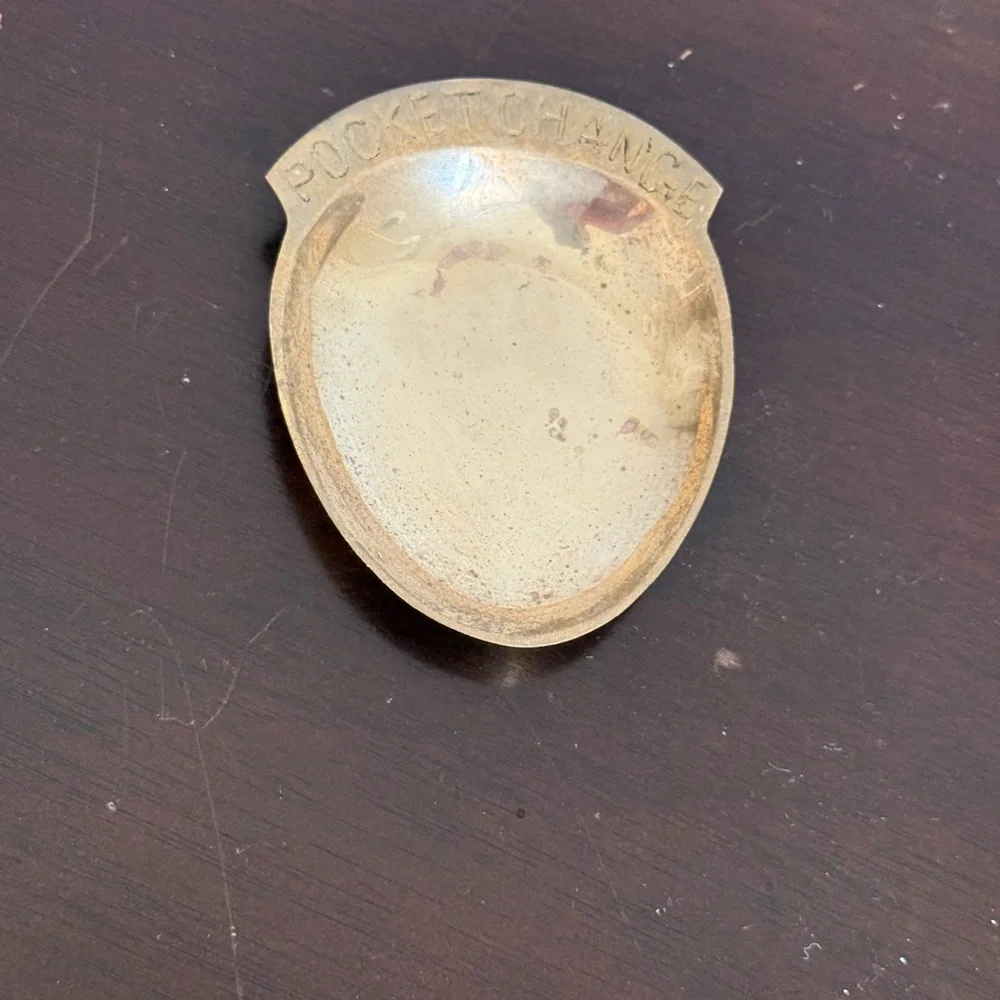 Vintage‎ Solid Brass “Pocket Change” Dish trinket decor